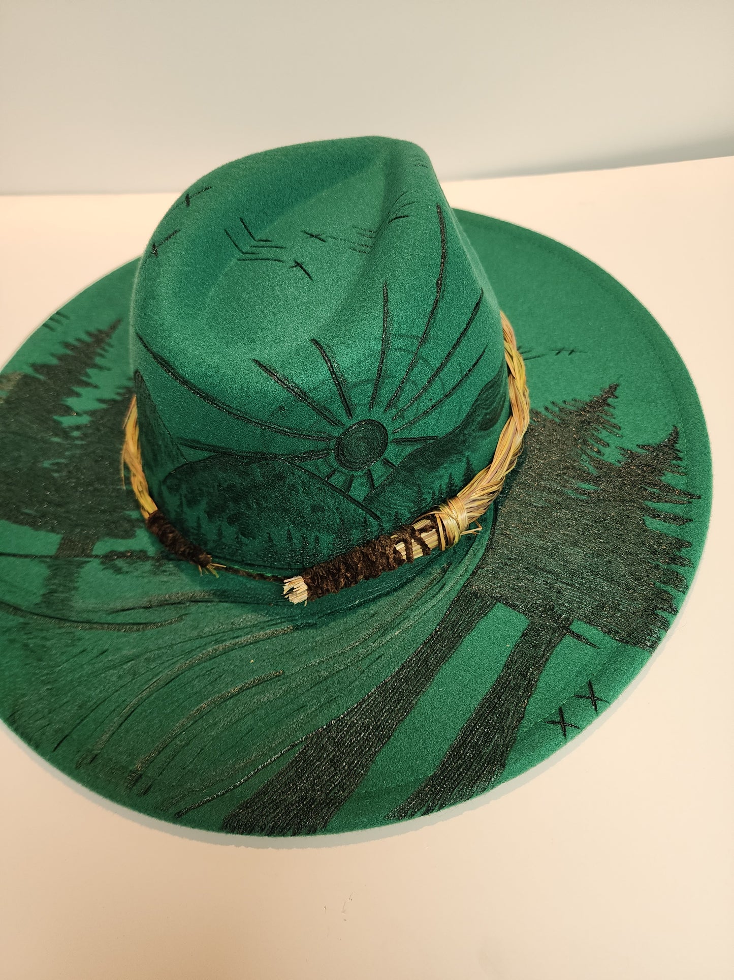 Sage Hills with Sweetgrass braid Half Design