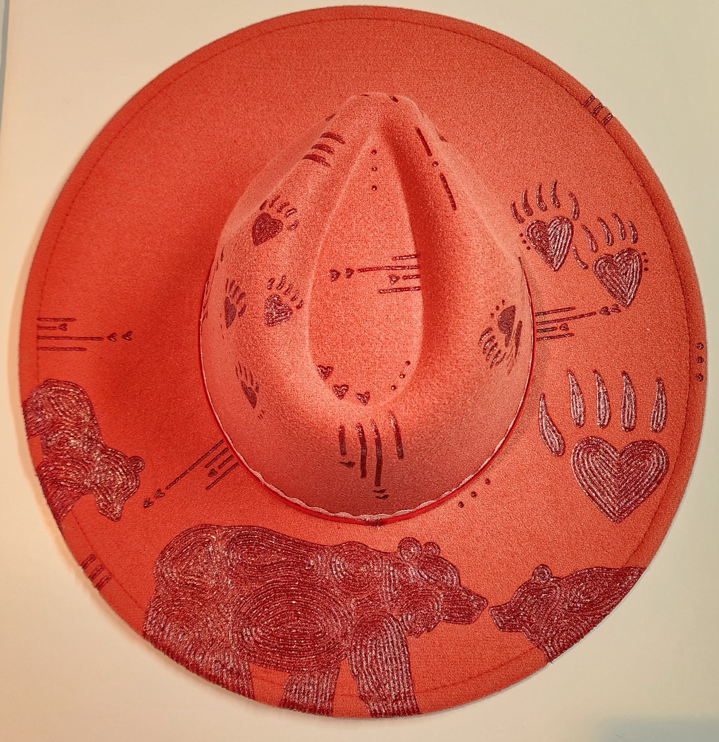 Heart Mama bear and cubs Half Design