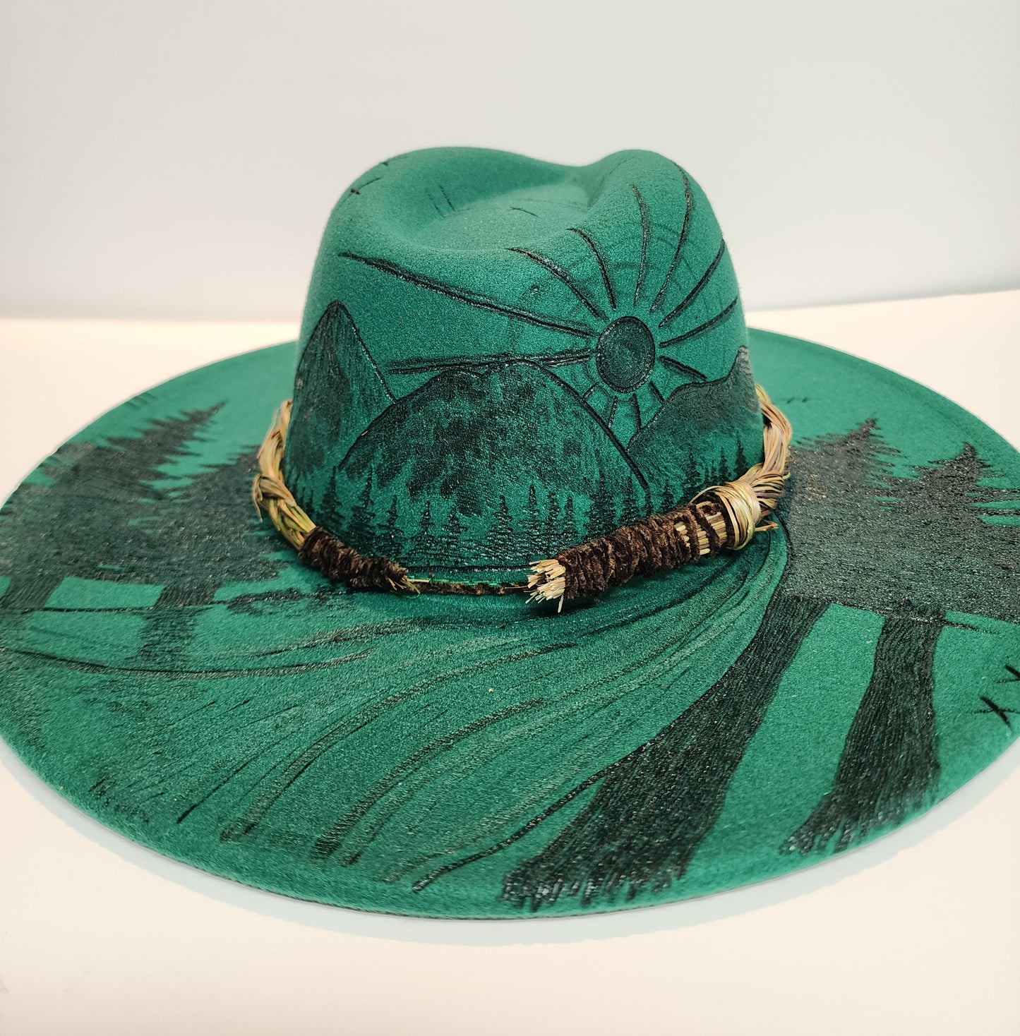 Sage Hills with Sweetgrass braid Half Design