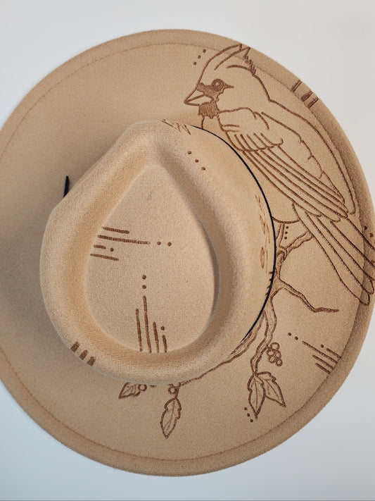 Cardinal bird PETITE hat